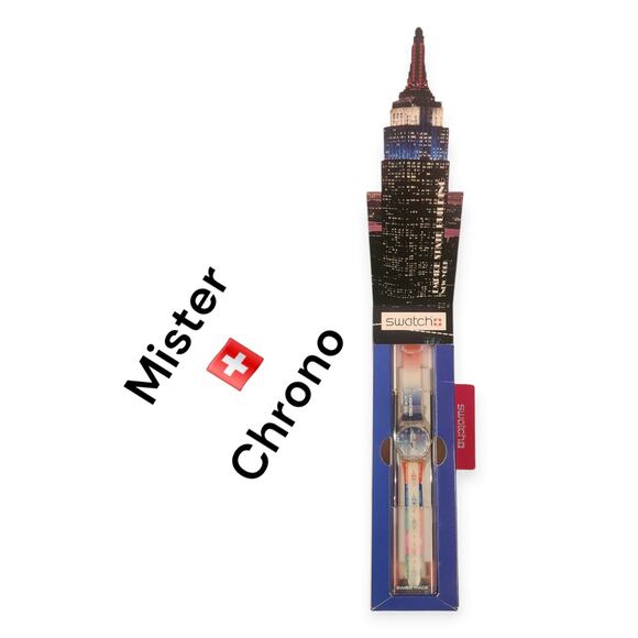 Swatch Watch EMPIRE STATE BUILDING BOX GK309PACK 1999 Limited Packagings NOS - Picture 1 of 17